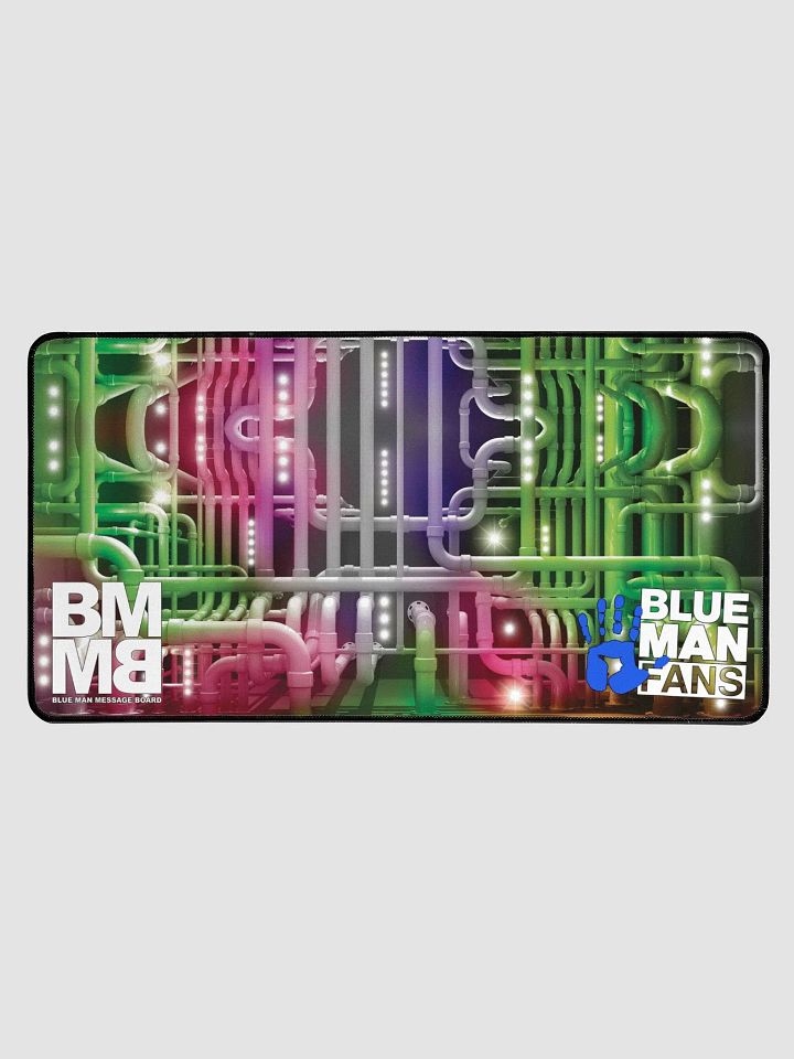 Blue Man Fans Pipe Dream Desk Mat 15.5" x 31.5" product image (1)