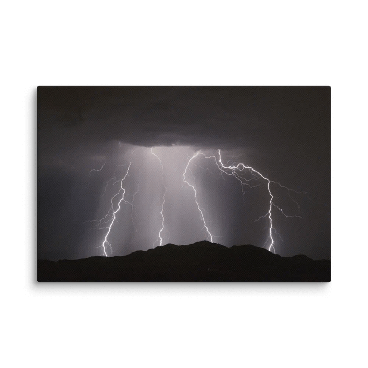 Canvas Print - Lightning over Mountain product image (2)