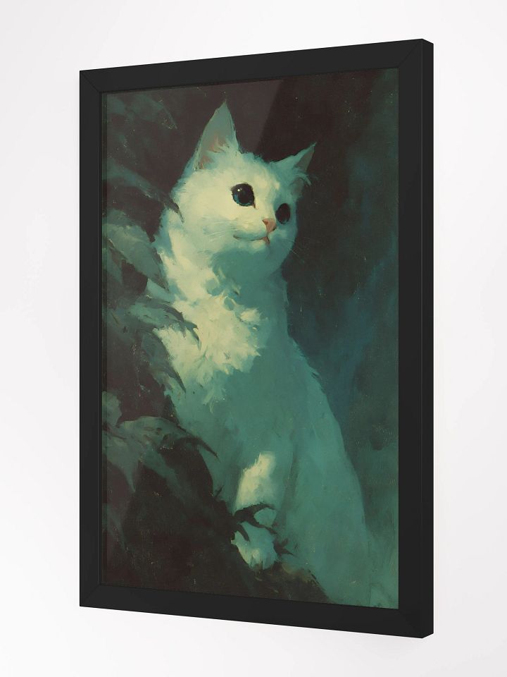 Fluffy Feline Serenity Matte Poster product image (2)