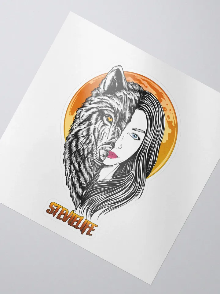 Wolf Face Sticker product image (2)