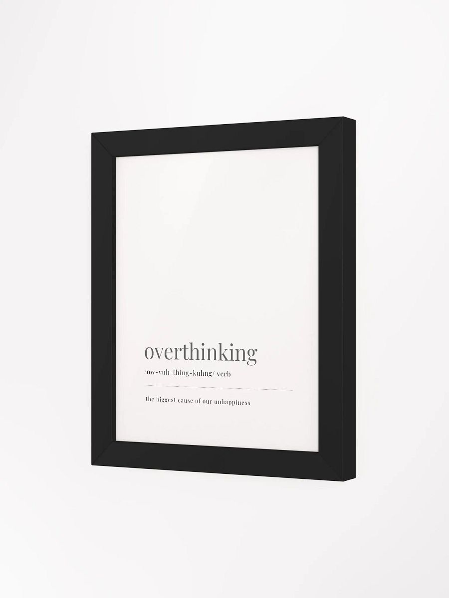 Overthinking Definition Framed Print product image (3)