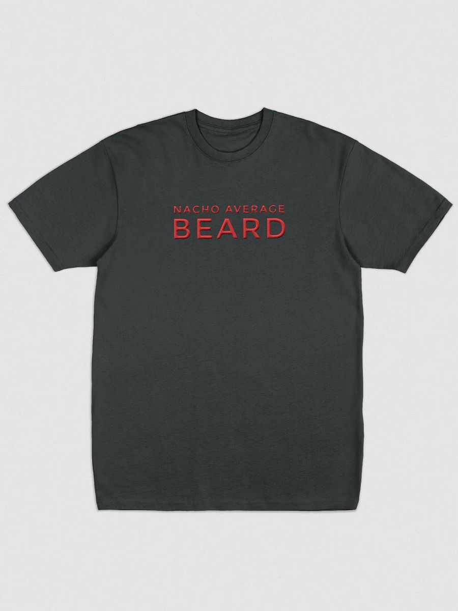 Men's Nacho Average Beard T-Shirt (Red Embroidery) product image (1)
