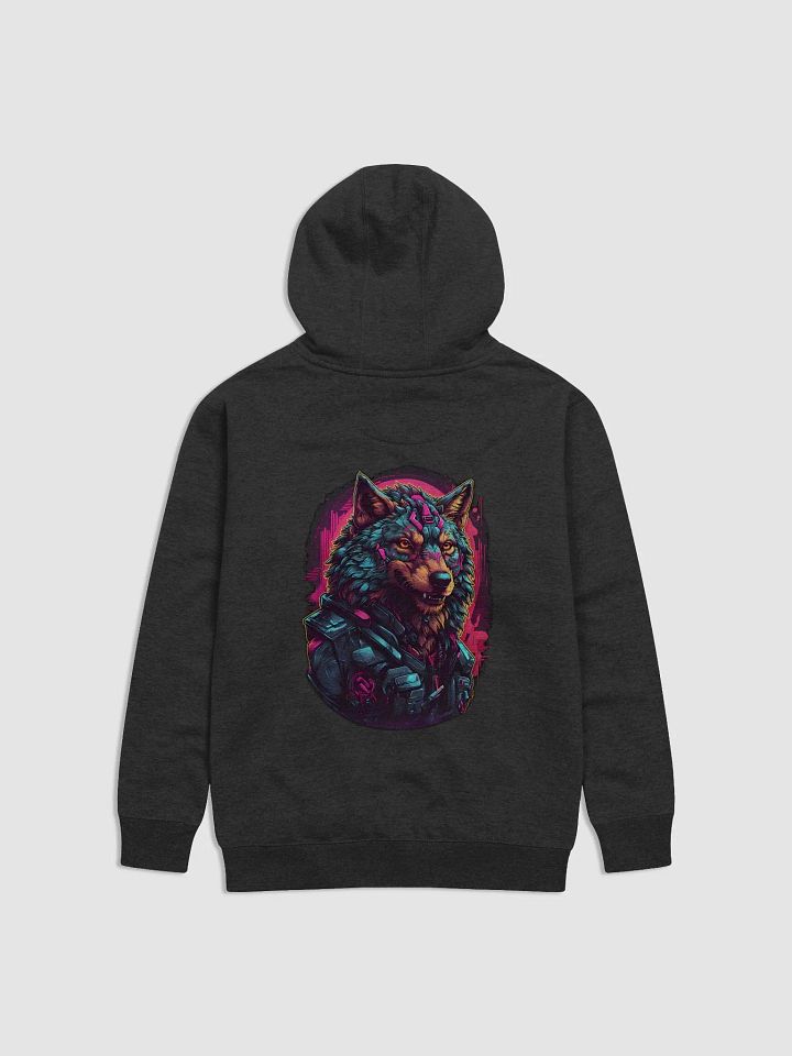 Neon Wolf Cyberpunk Premium Hoodie product image (2)