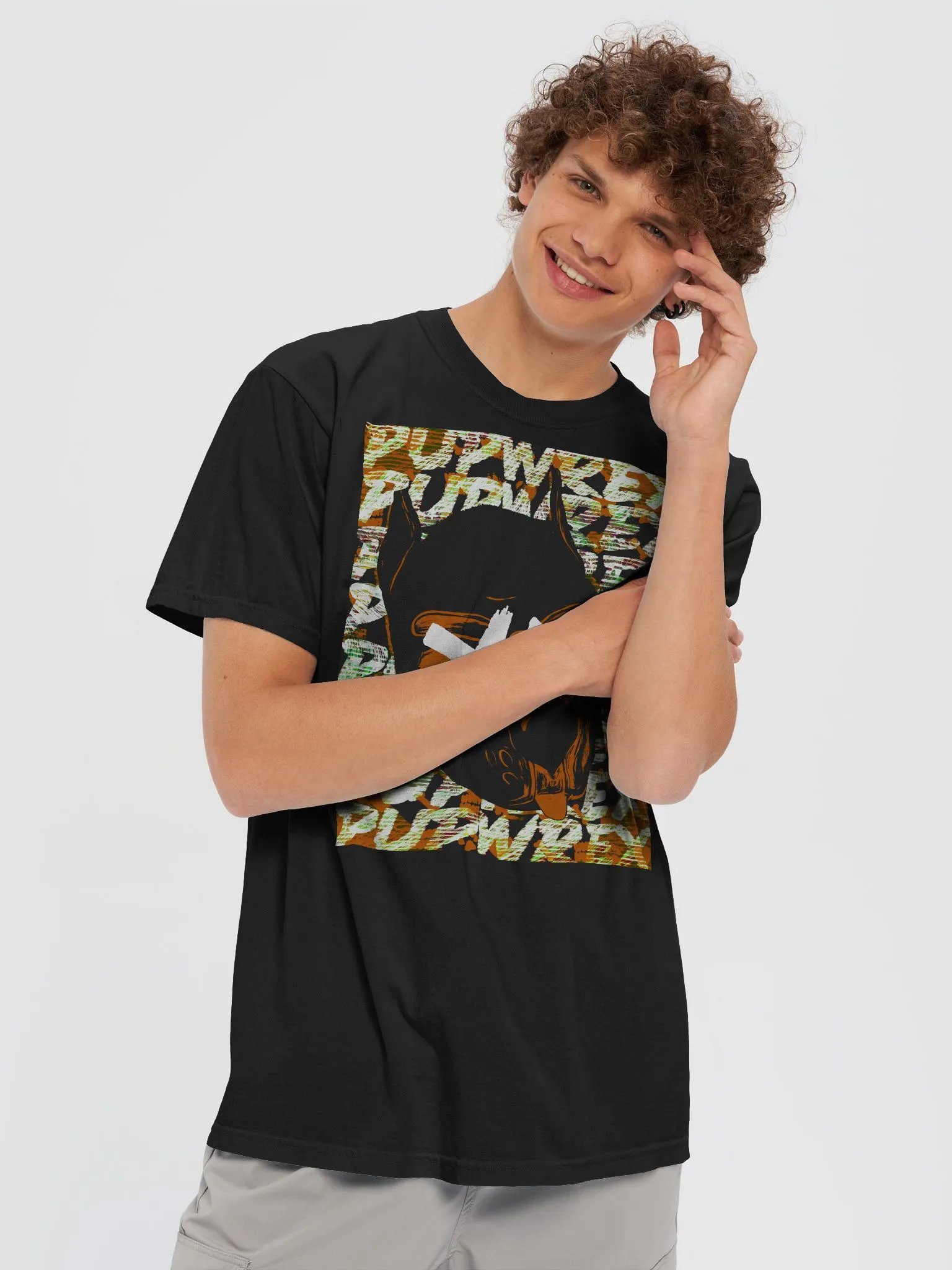 PupWrex - Killer Pup Orange - Dyed Heavyweight T-Shirt product image (5)