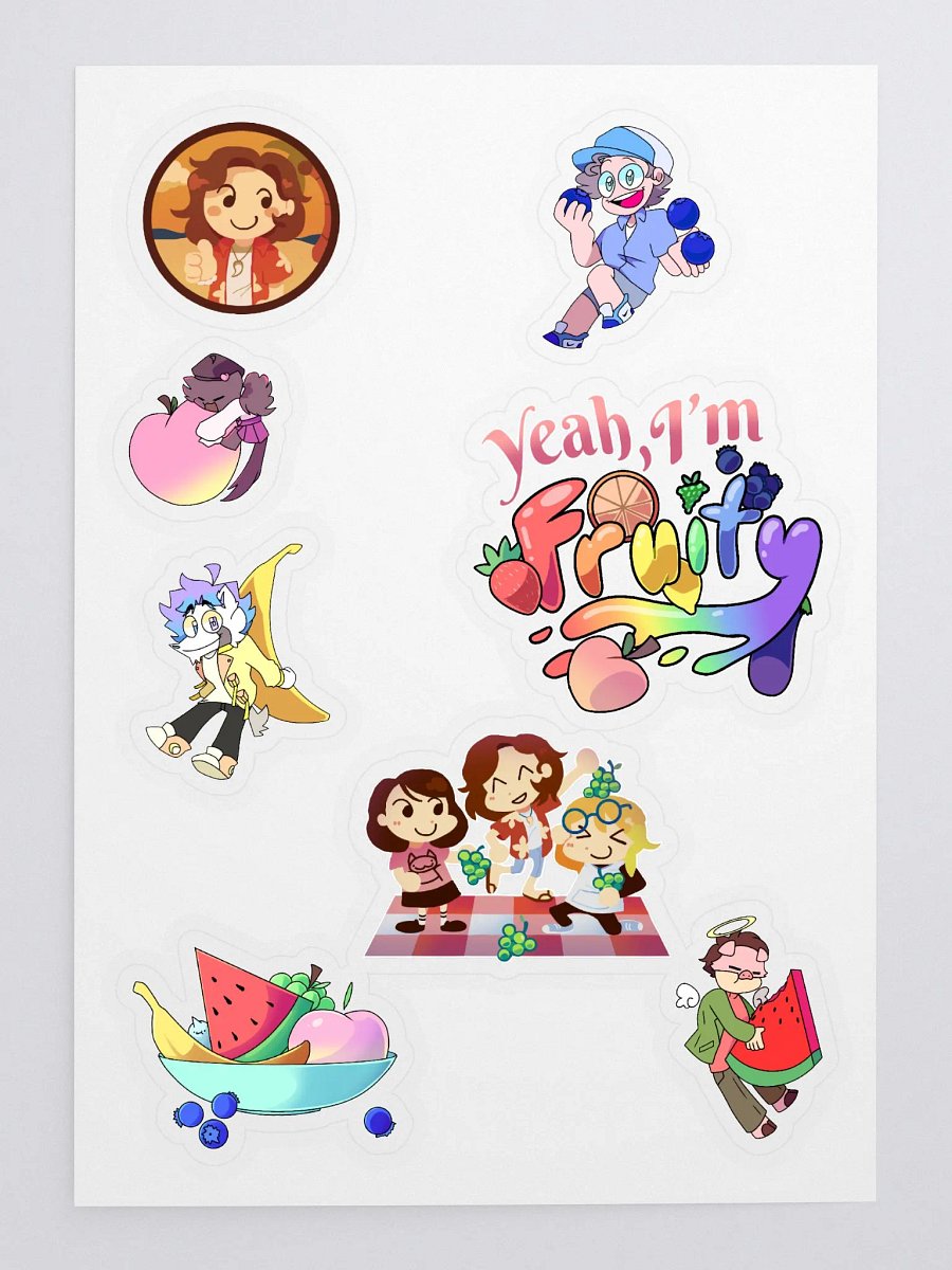 FRUITY COLLECTION STICKER PACK! product image (6)