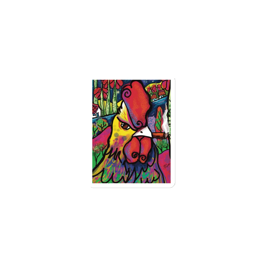 Rooster Rhapsody Die-Cut Magnets product image (1)