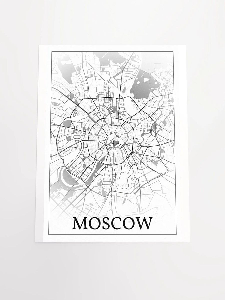 Moscow, Russia, city map print product image (18)