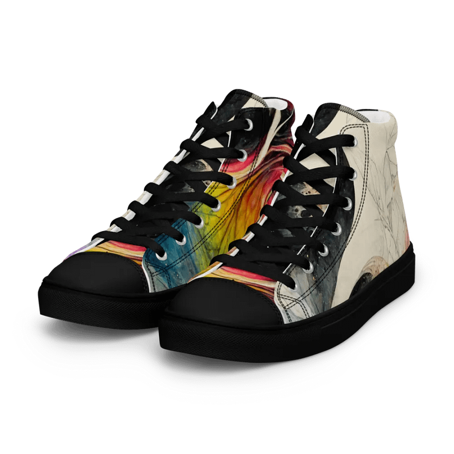 Celestial Swirl Women's canvas High Tops product image (6)