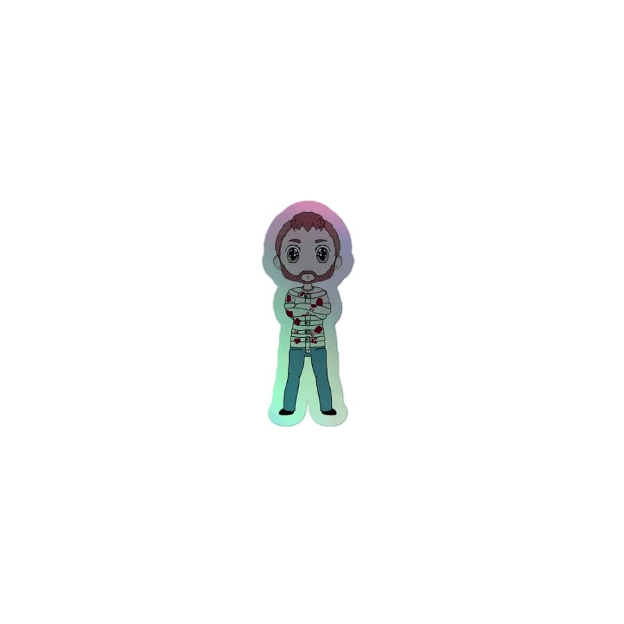 BeardMan Holographic Sticker Set product image (1)