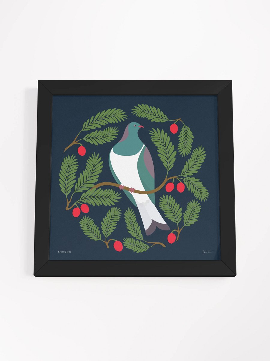 Kererū in Miro Framed Wall Art product image (53)