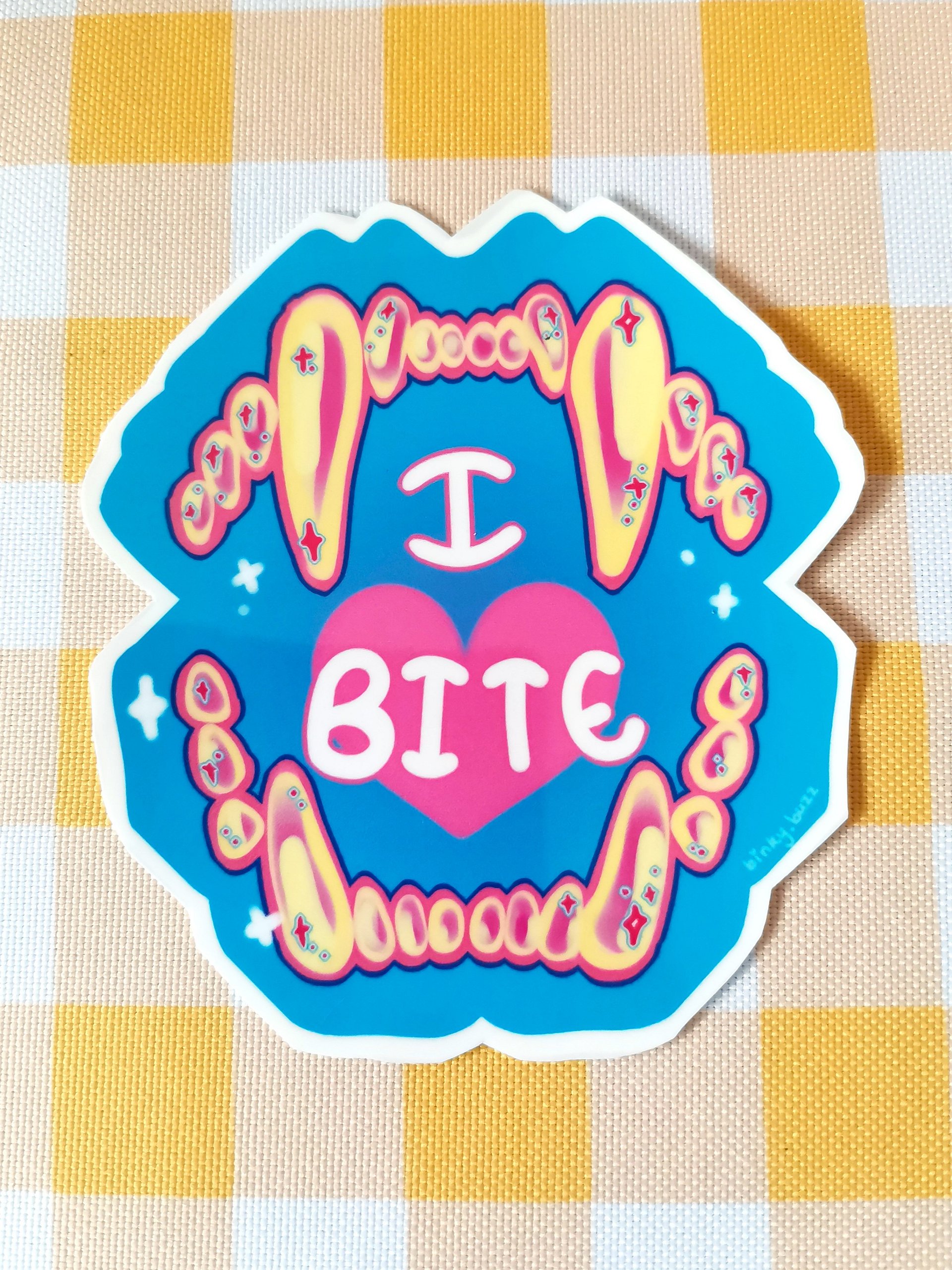 I Bite Jumbo Sticker product image (1)