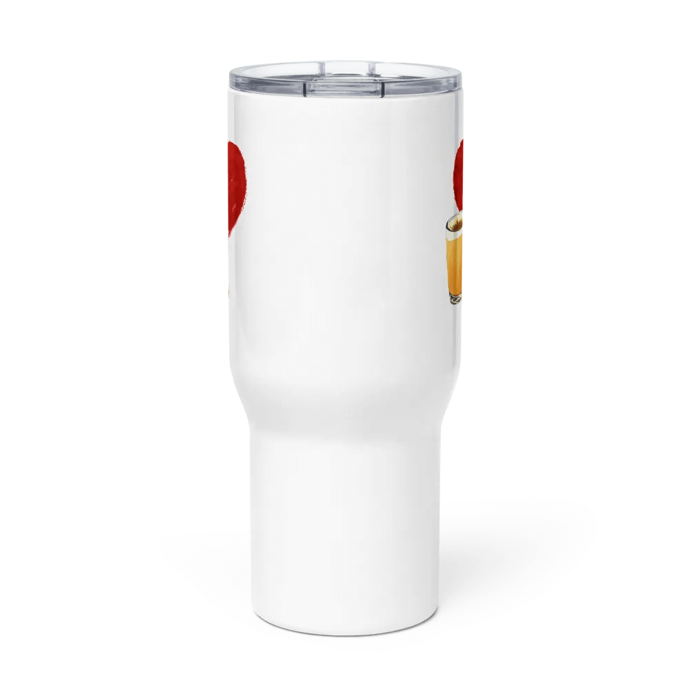 I Heart Latte Travel Mug with Handle product image (3)