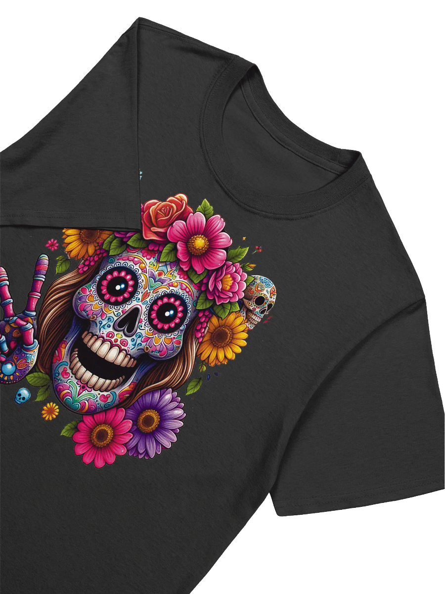 Sugar Skull Art - Bloom and Bone - T-Shirt product image (3)