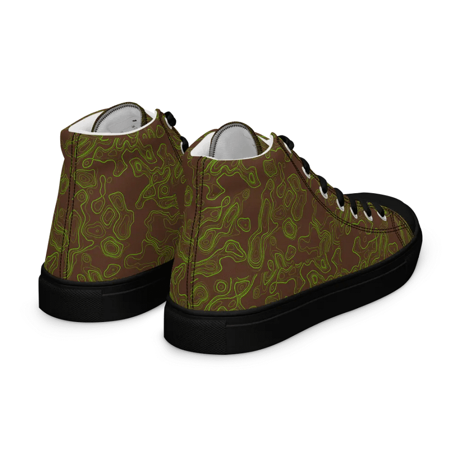 Topographic shoes brown green product image (7)