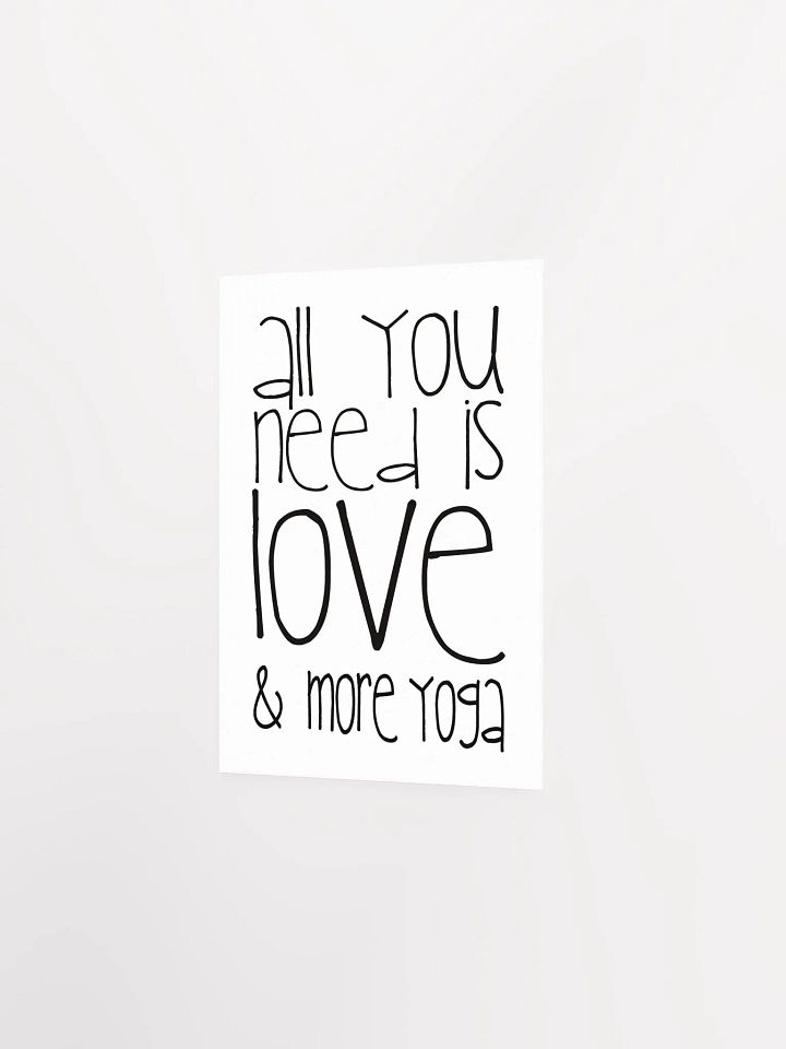 Love & Yoga Whimsical Poster product image (13)