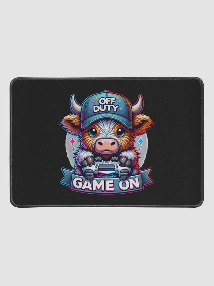 Off Duty Highland Cow Game On Graphic Desk Mat product image (2)