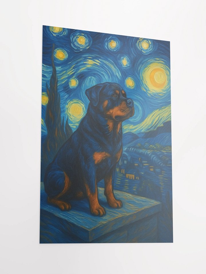Rottweiler Starry Night Poster product image (4)