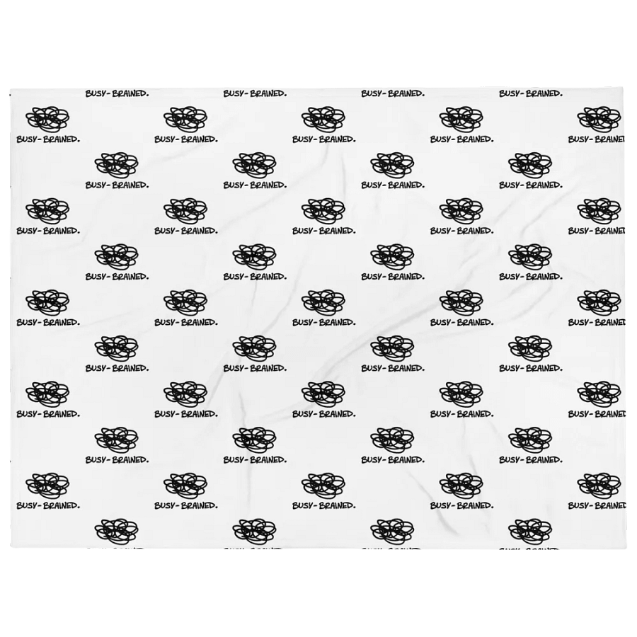 BUSY-BRAINED fuzzy throw blanket product image (1)