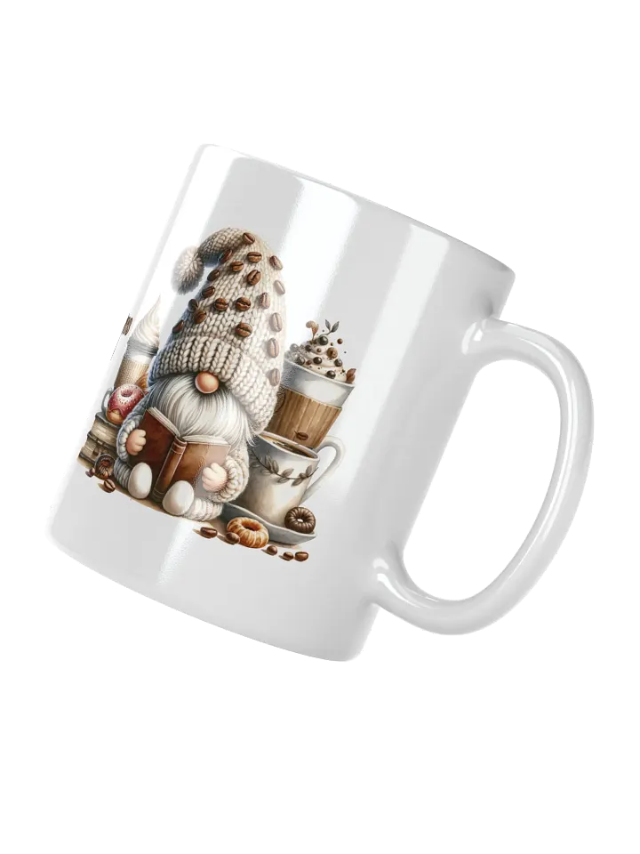 Gnome Books Coffee Donuts Ceramic Mug product image (2)