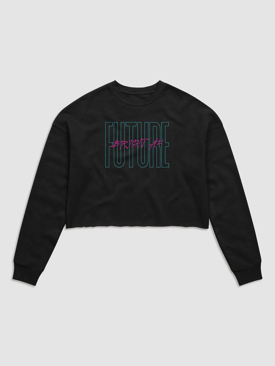 Future Bright AF Crop Sweaters Designed by Anopa Silver product image (5)