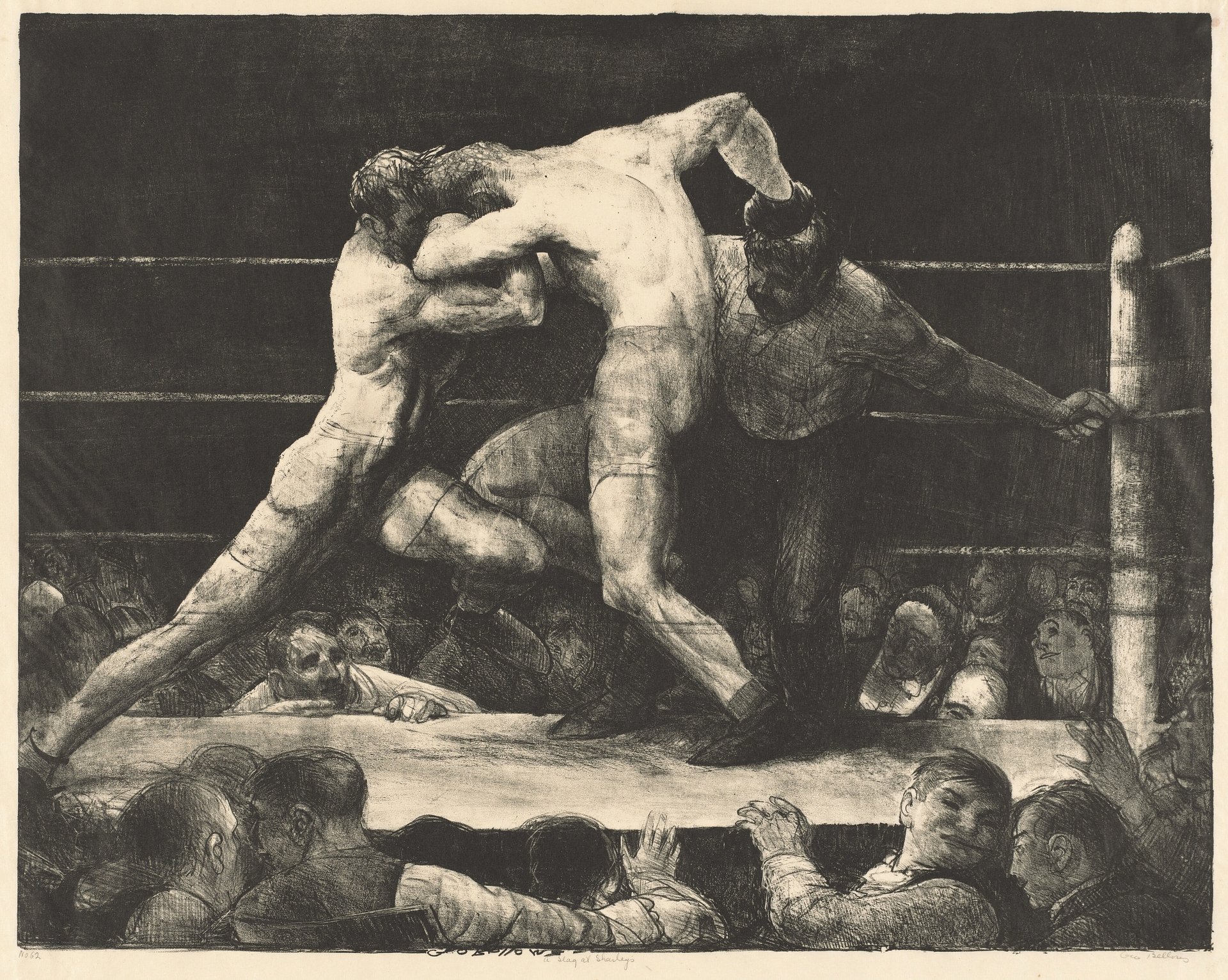 Vintage Art Download - George Bellows, A Stag at Sharkey's c. 1917 product image (1)