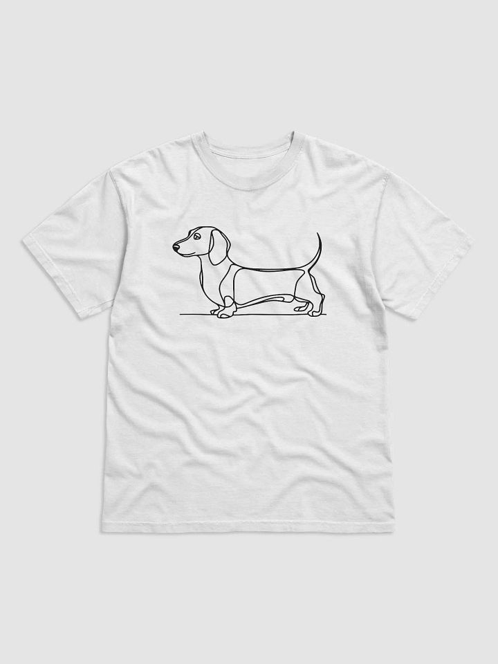 Dachshund Lover's T-Shirt with Minimalistic Line Art Design product image (17)