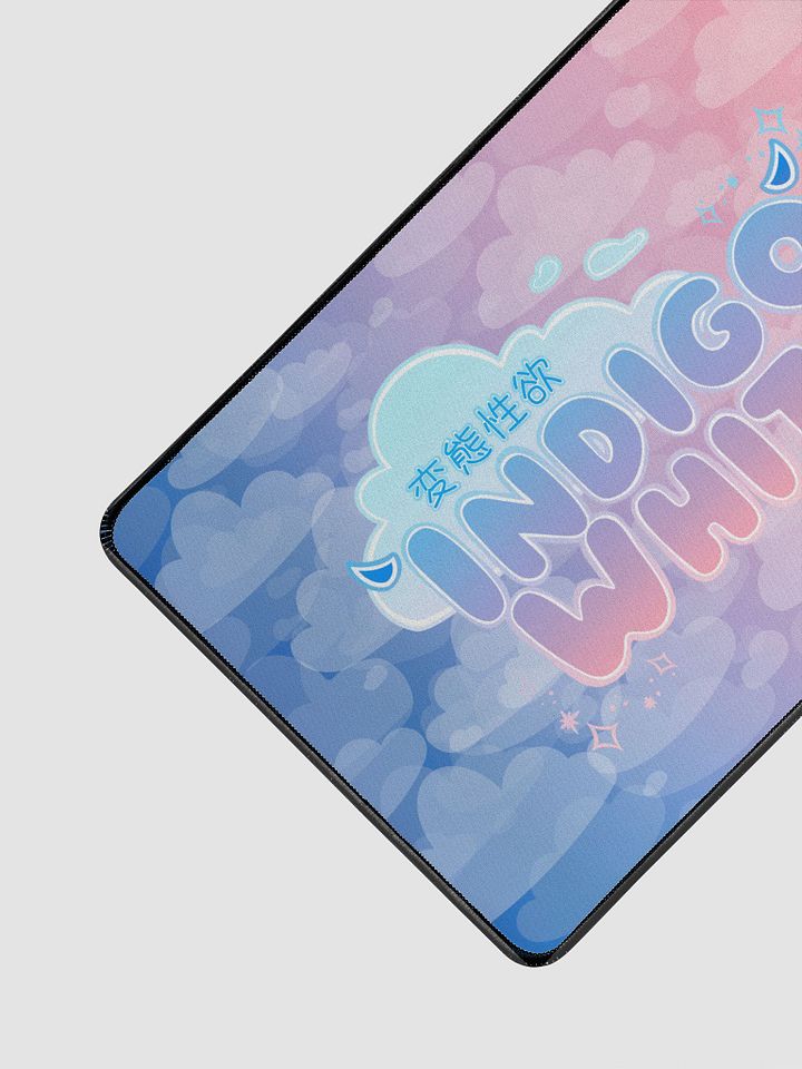 Indigo White Logo Desk Mat product image (2)