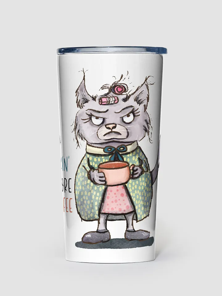 No Talkin' Before Coffee 20 oz Tumbler product image (1)