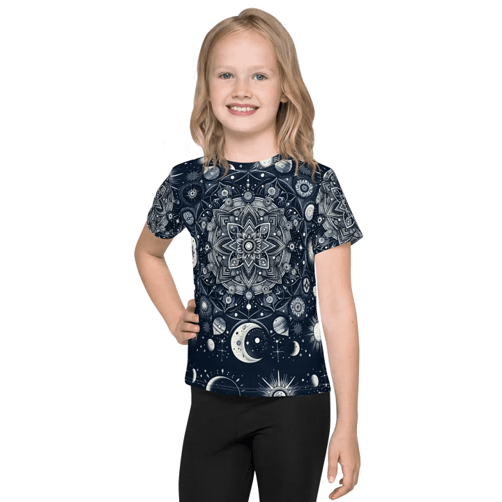 All-Over Print Kids Crew Neck T-Shirt product image (1)