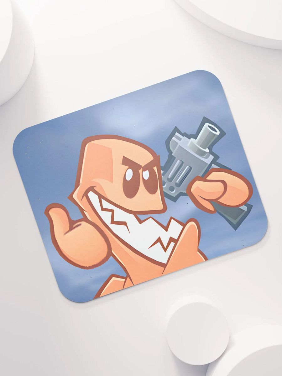 Worm With Uzi | Reactions | Mouse Pads product image (7)