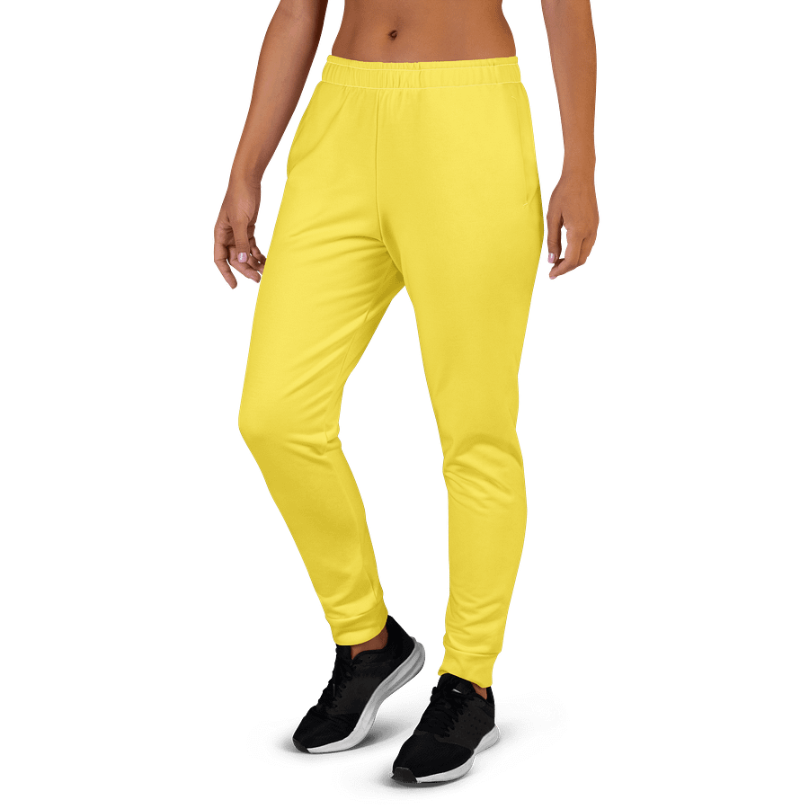 Taxi Cab Yellow Solid Color Women's Fleece Sweatpants product image (4)