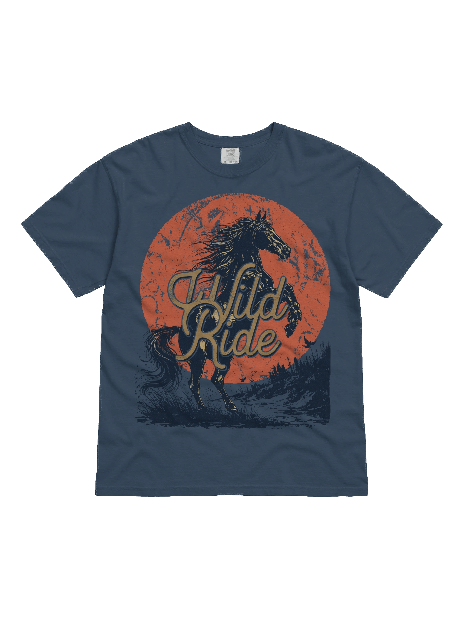 The "Wild Ride" Vintage Horse Heavy Weight T-shirt product image (2)