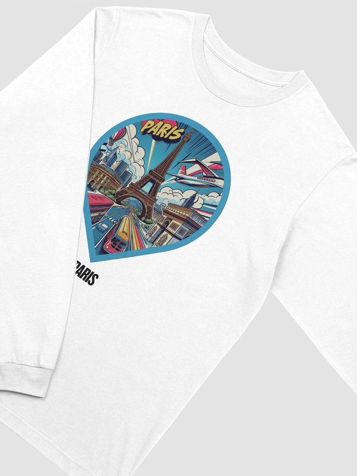 Bella+Canvas Supersoft Long Sleeve T-Shirt | AI Design Paris city product image (1)
