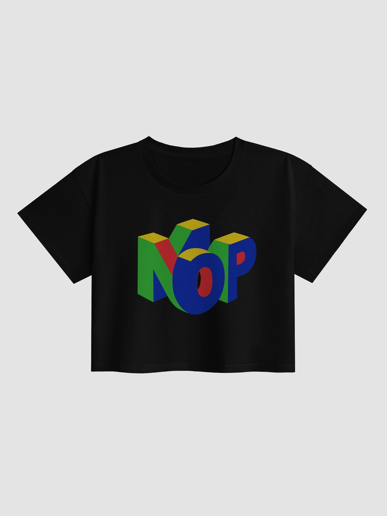NOP 69 Logo Crop Top (black) product image (1)