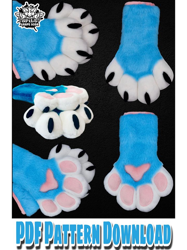 Standard Symmetrical Handpaw Pattern [PDF Download] product image (1)