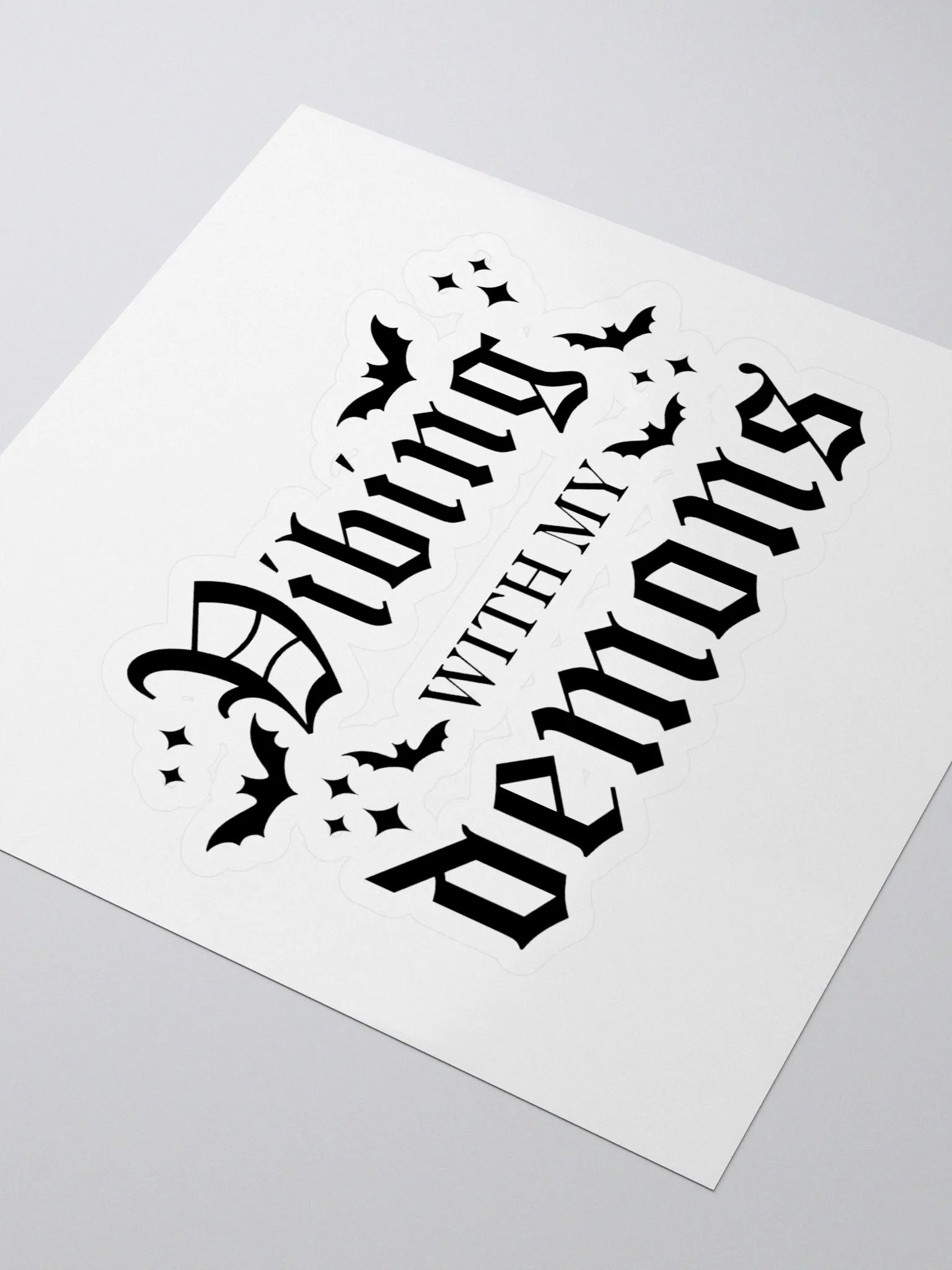 Vibing With My Demons sticker product image (3)