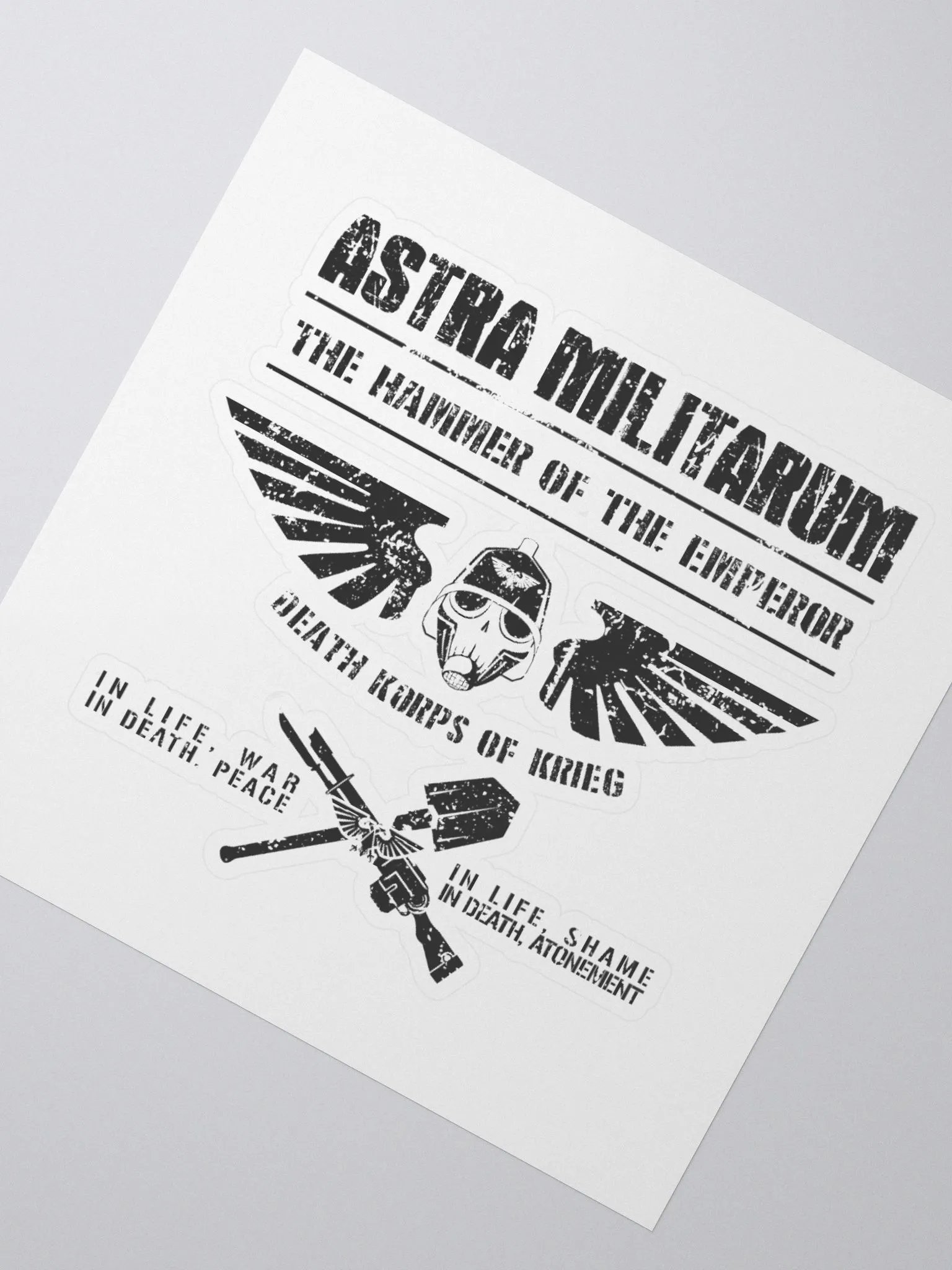 Death Korps of Krieg Warhammer 40k Sticker | Retro Military Design product image (4)