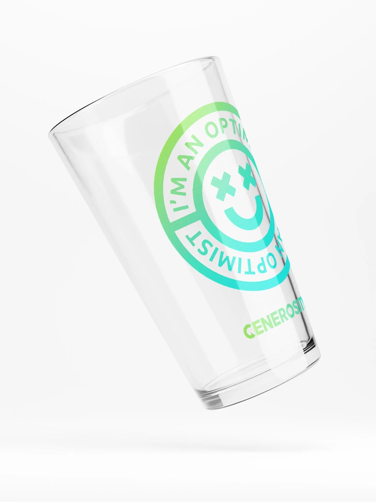 GX I'm an Optimist Pint Glass product image (4)