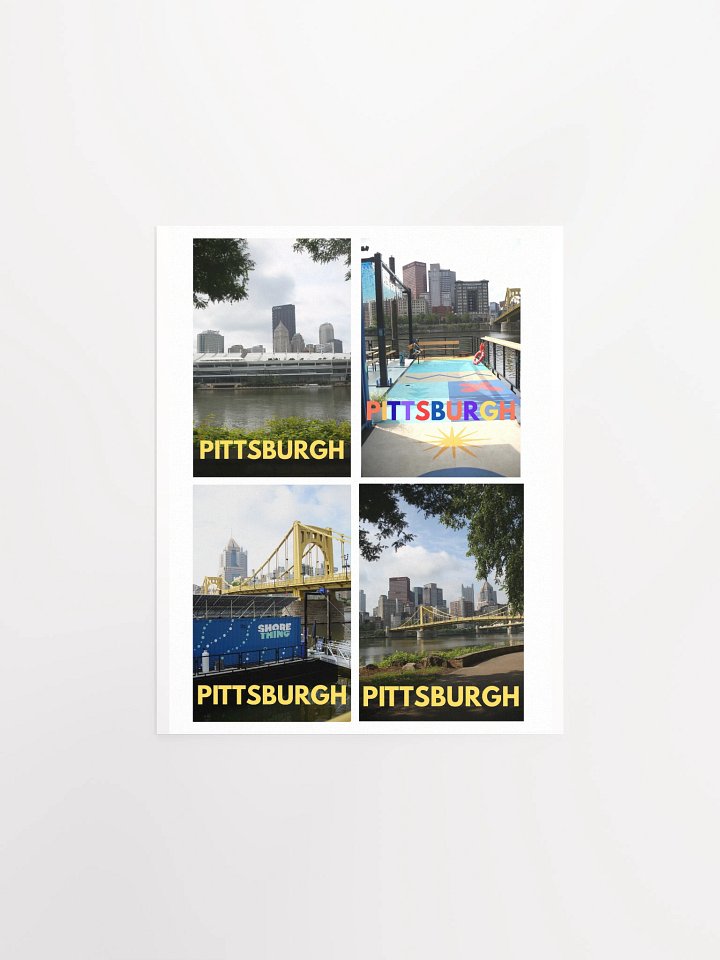 Pittsburgh - City Poster collage 1 - poster product image (3)
