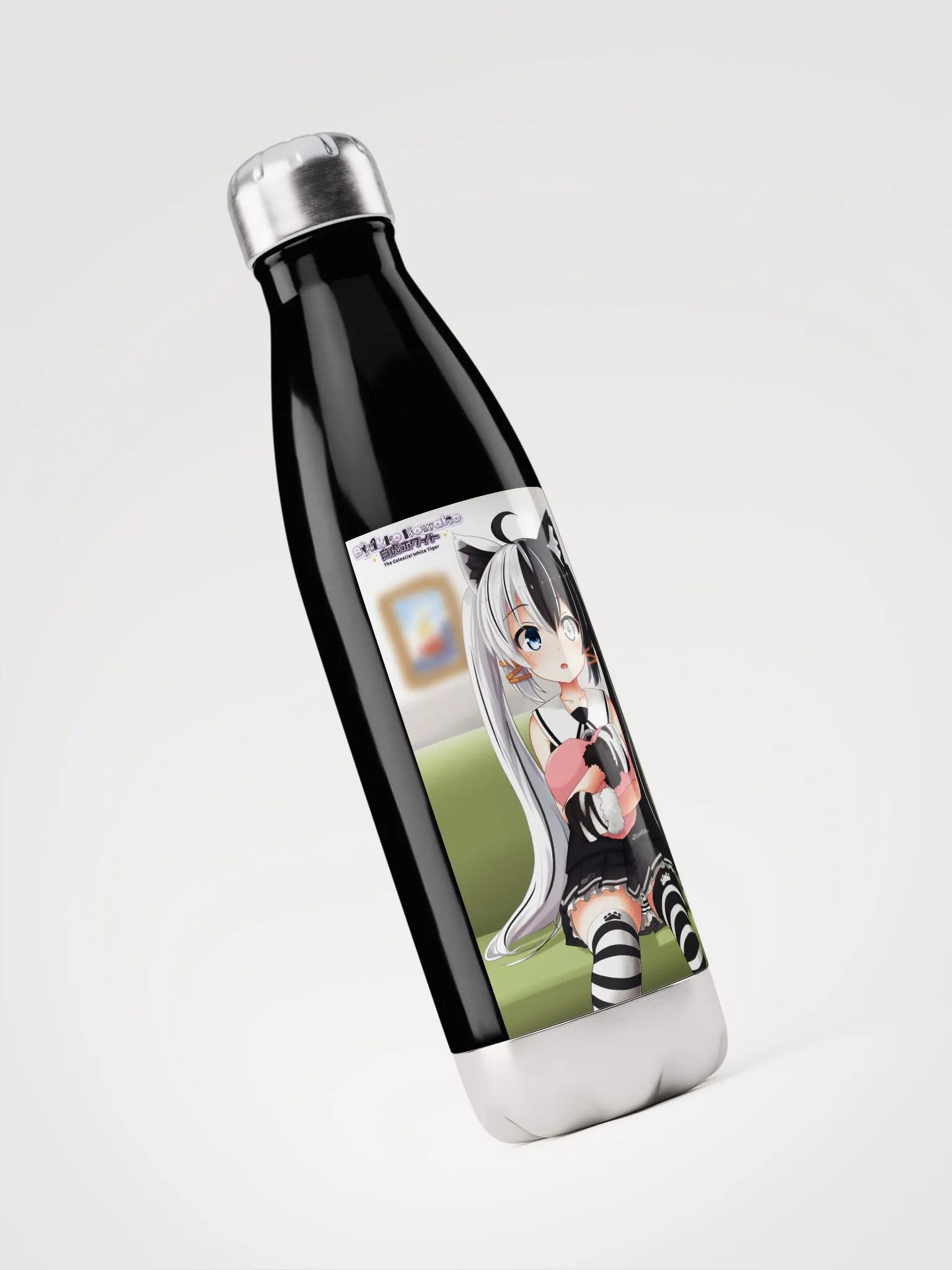 Stainless Steel Water Bottle - Byakko Heart Pillow Edition product image (6)