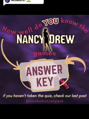 Replying to @SpacePlant answers to the nancy drew trivia! Im so sorry about DDI 😭 #nancydrew #herinteractive #nancydrewpcgames #nancydrewgames #mystery #mysteries #trivia 