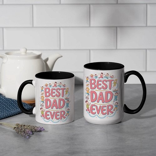 Just in Time for Fathers Day. Best Dad Ever Coffee Mug. Get one at https://ccicreativestudio.etsy.com/listing/4295221416/roll...