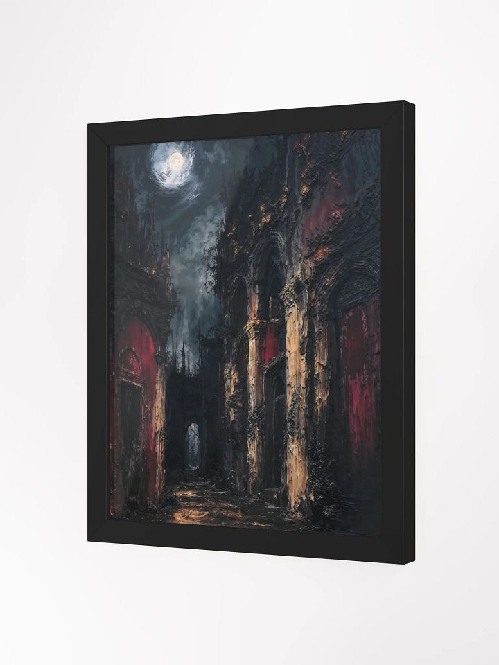 Moonlit Gothic Passage Framed Print product image (6)