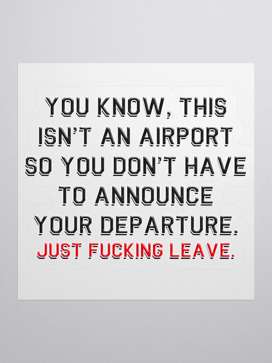 Departure - Sticker product image (9)