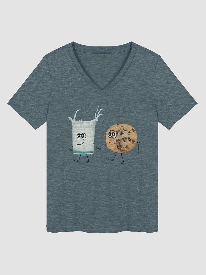 Milk & Cookies Forever V-Neck T-Shirt product image (1)