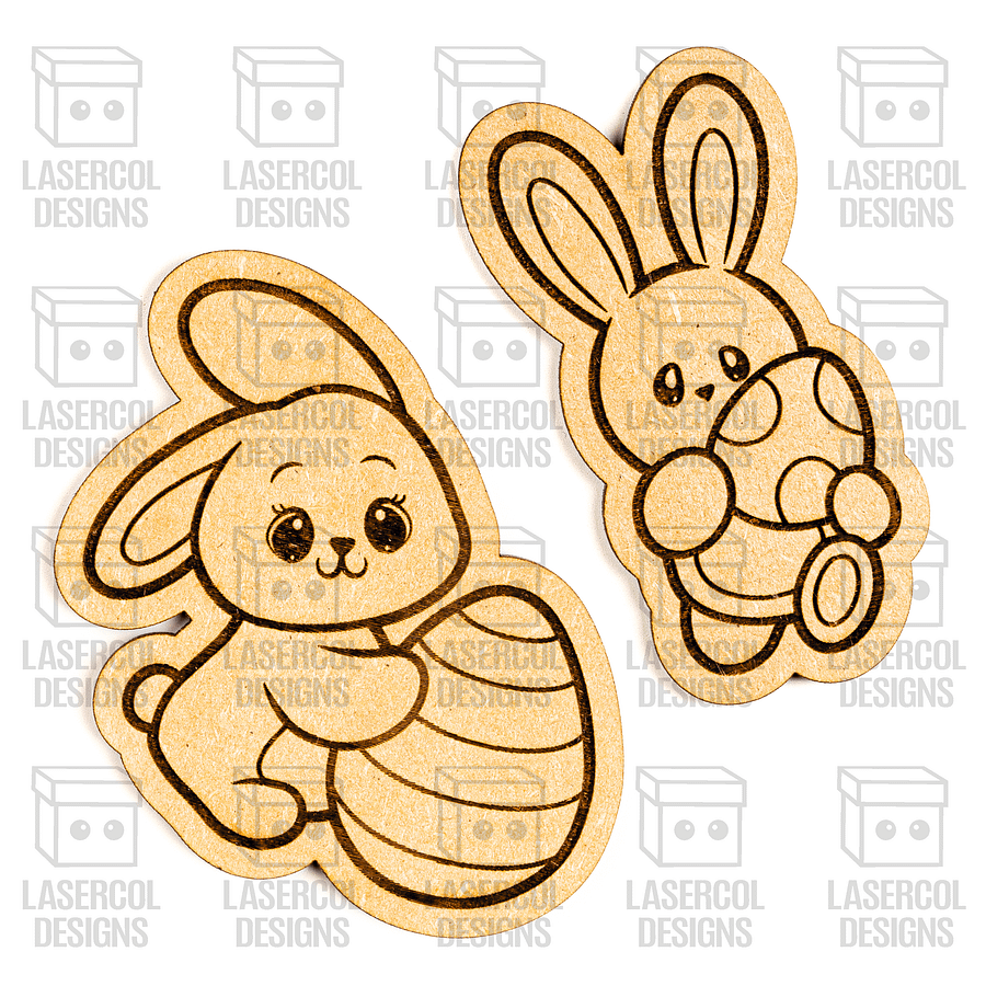 Easter Bunny Paint Kit DIY Cut Outs Set 7 - Laser Cut Files product image (7)