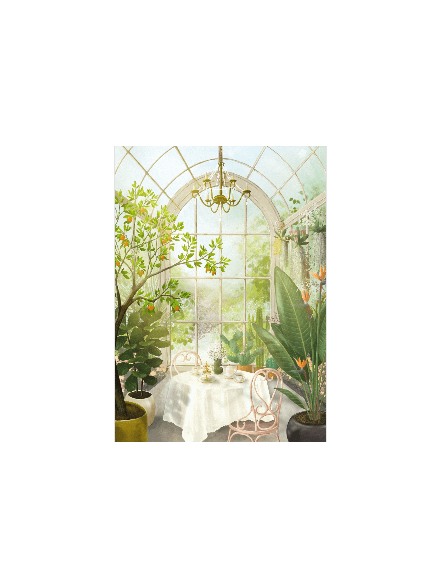 Afternoon Tea in the Conservatory Art Print product image (1)