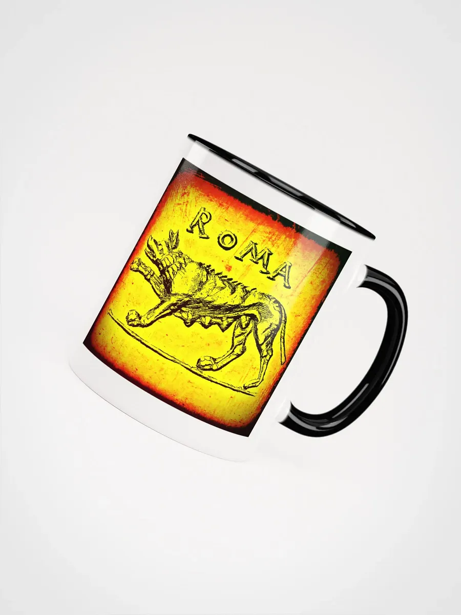 Roman She-Wolf Raising Forepaw and Horse Head Authentic Roman Art 3rd- 1st Centuries BC, Coffee & Tea Mug product image (4)