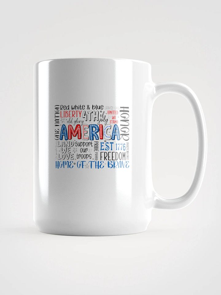 Patriotic Pride White Glossy Mug product image (1)