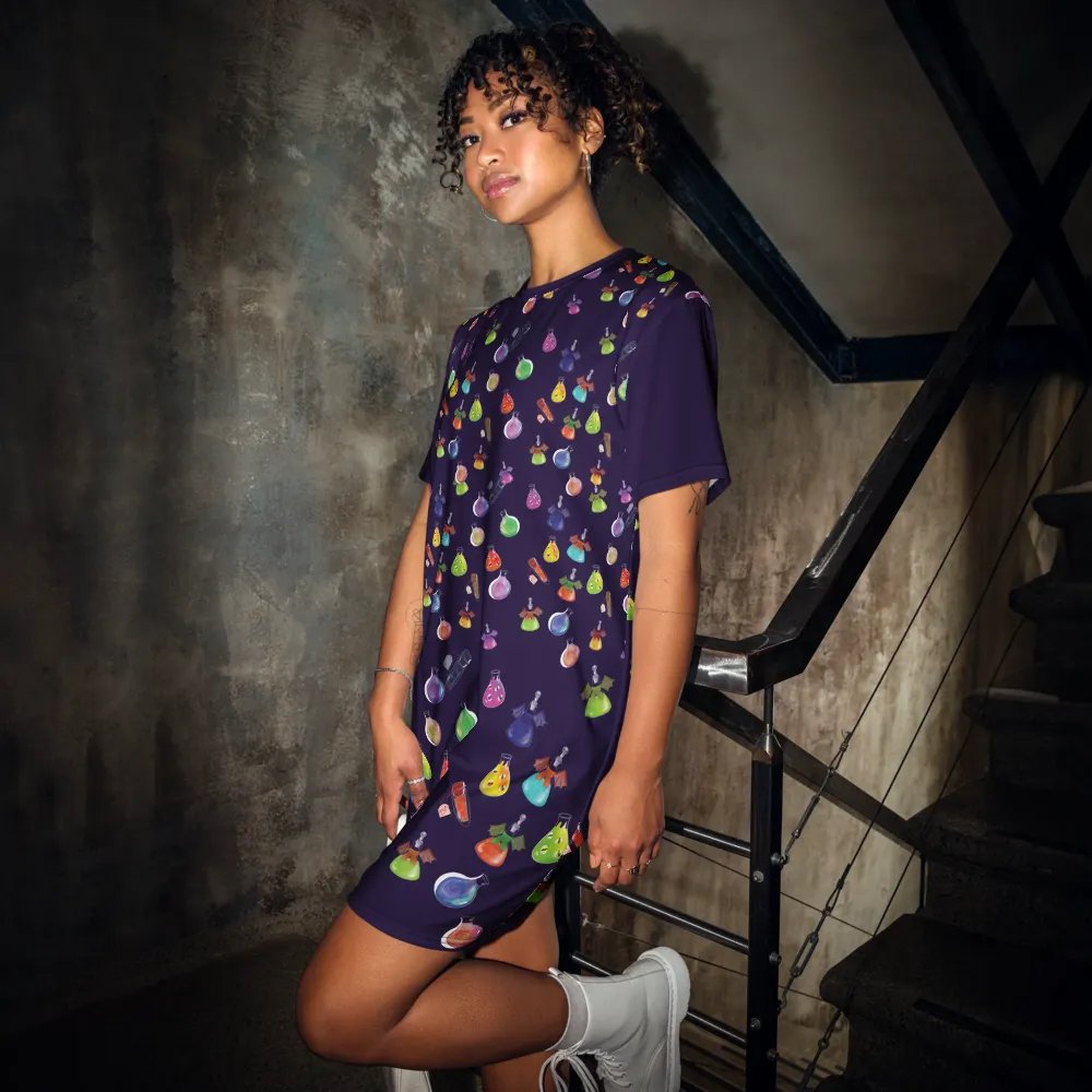 Potions Print T-Shirt Dress product image (12)